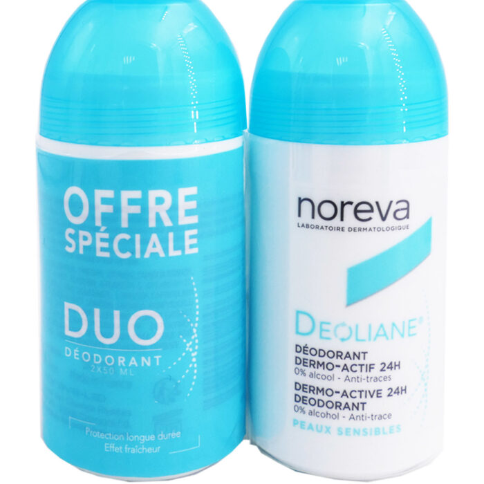 NOREVA DEOLIANE DUO DEODORANT DERMO-ACTIF 2X50ML