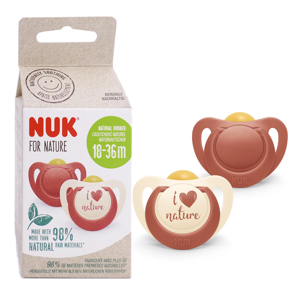 NUK FOR NATURE 18-36 MOIS LOT DE 2 SUCETTES – Image 2