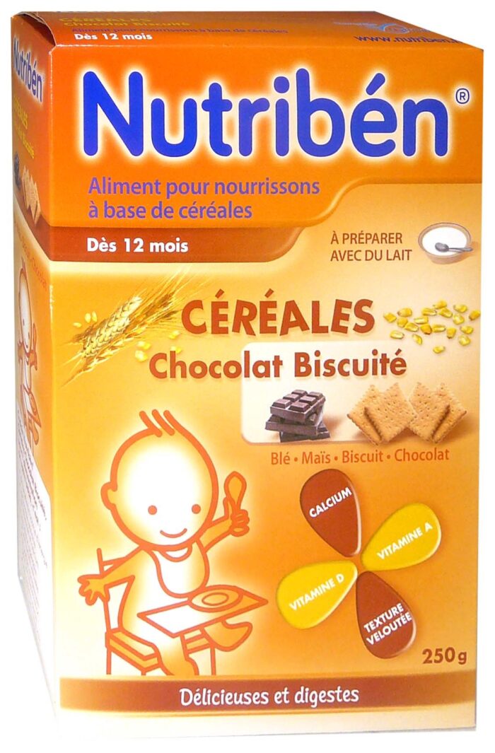 NUTRIBEN CEREALES CHOCOLAT BISCUITE 12MOIS 250G