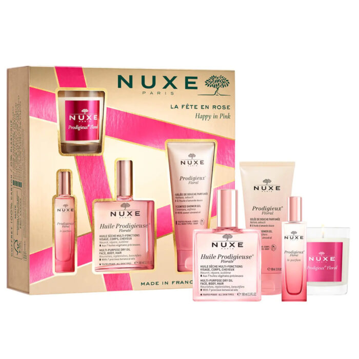 NUXE COFFRET LA FETE EN ROSE 4 SOINS