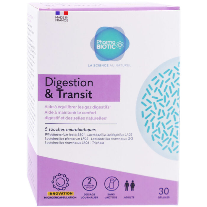 PHARMA BIOTIC DIGESTION & TRANSIT 30 GELULES