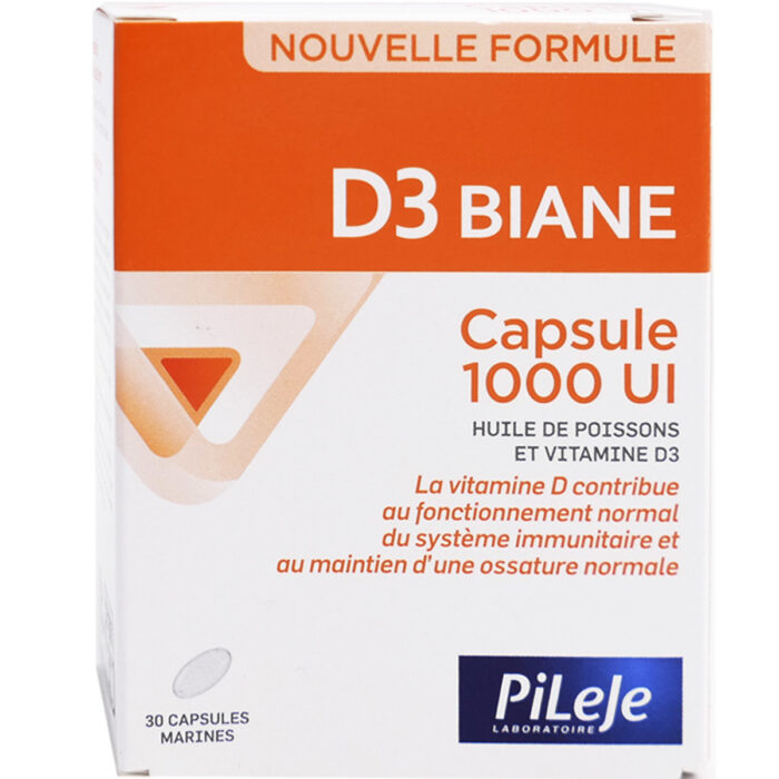PILEJE D3 BIANE 1000 UI 30 CAPSULES
