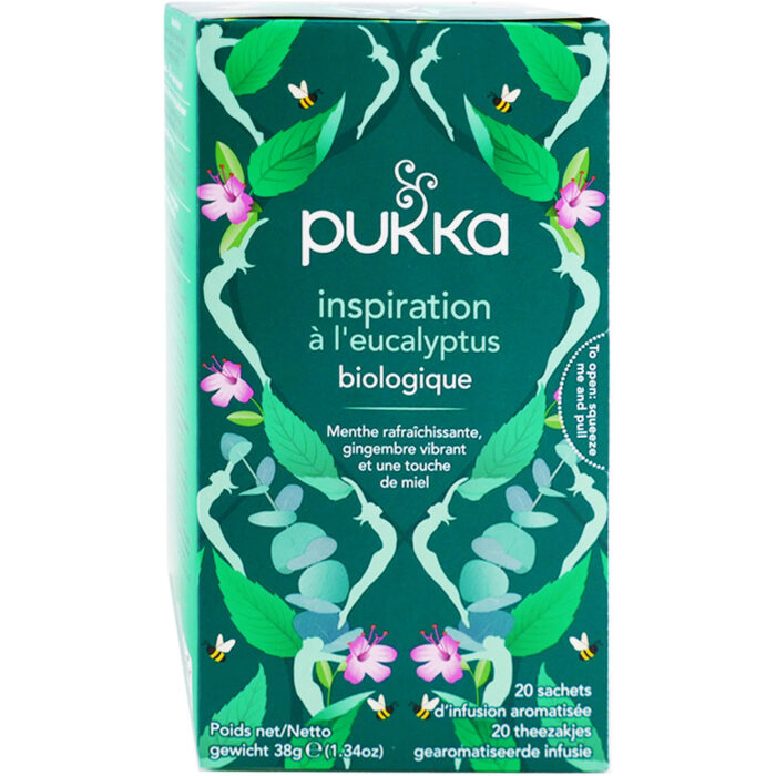 PUKKA INSPIRATION EUCALYPTUS 20 SACHETS D'INFUSION AROMATISEE