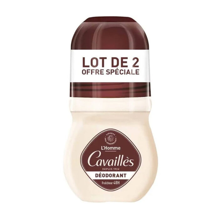 ROGE CAVAILLES L'HOMME DEODORANT FRAICHEUR 48H ROLL'ON LOT DE 2X50ML