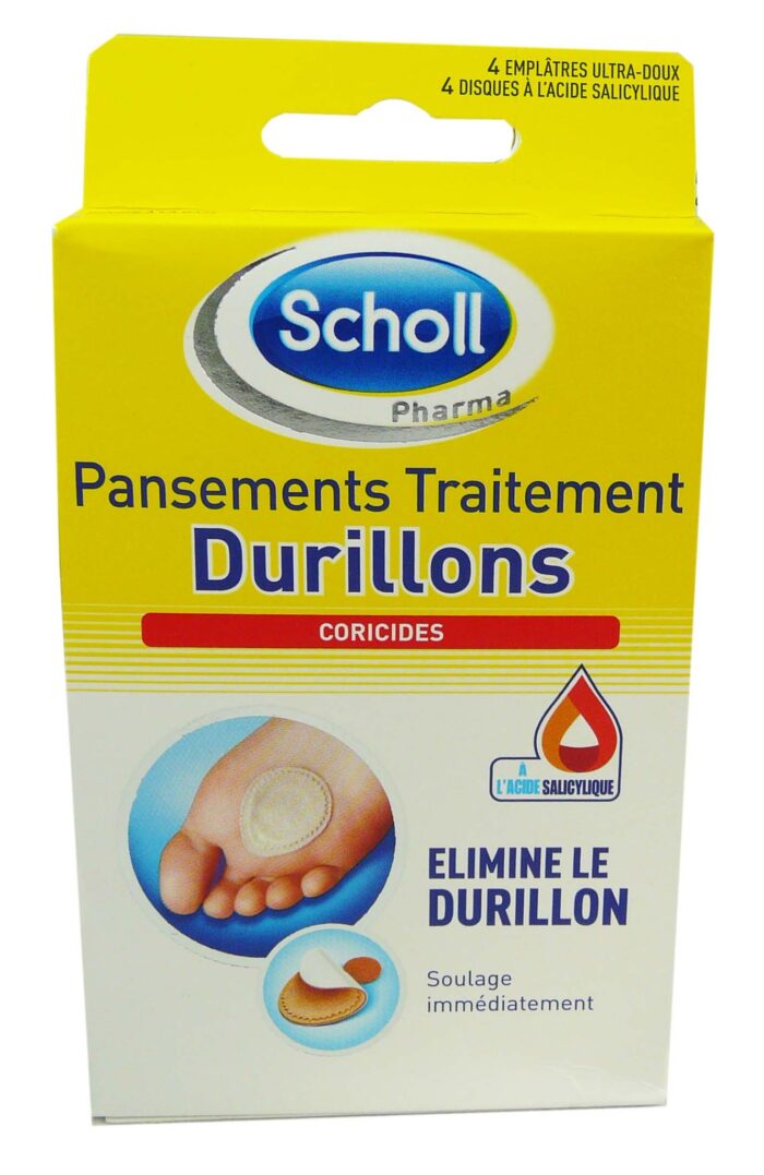 SCHOLL PANSEMENTS TRAITEMENT DURILLONS X4