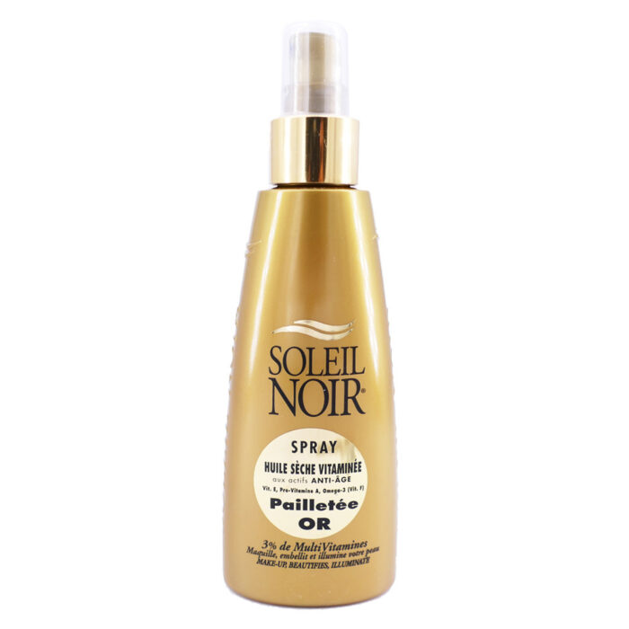 SOLEIL NOIR HUILE SECHE VITAMINEE PAILLETEE OR SPRAY 150ML
