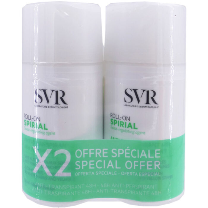 SVR SPIRIAL DEODORANT ROLL-ON 48H LOT DE 2X50ML