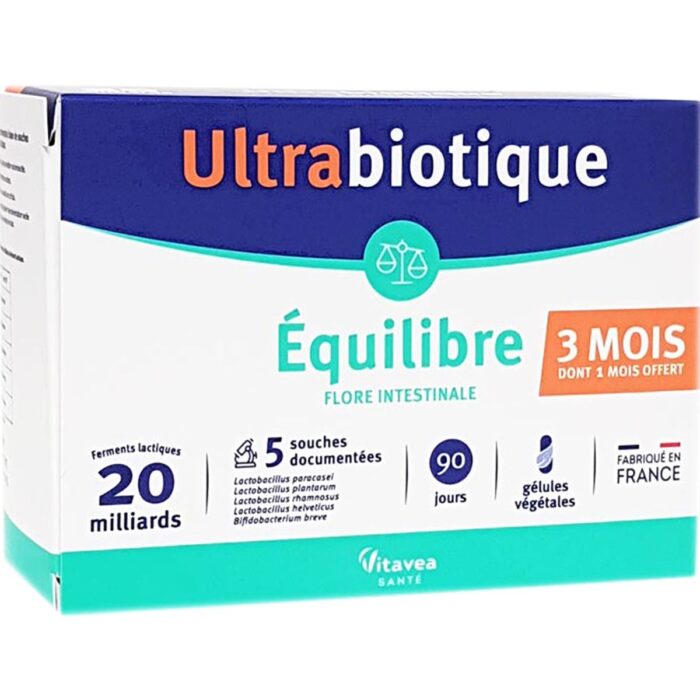 ULTRABIOTIQUE EQUILIBRE 90 GELULES VEGETALES