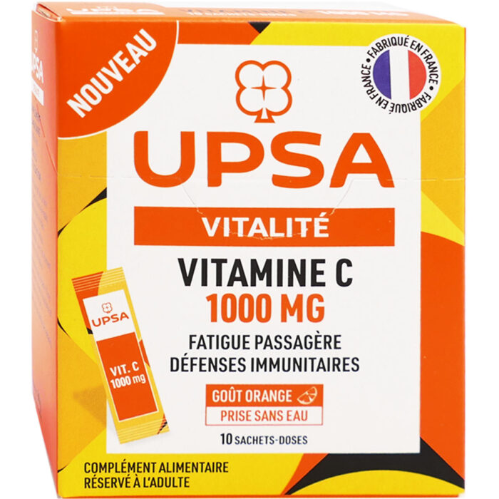 UPSA VITALITE VITAMINE C 1000MG 10 SACHETS
