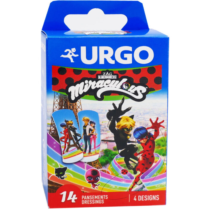 URGO 14 PANSEMENTS MIRACULOUS 4 DESIGNS