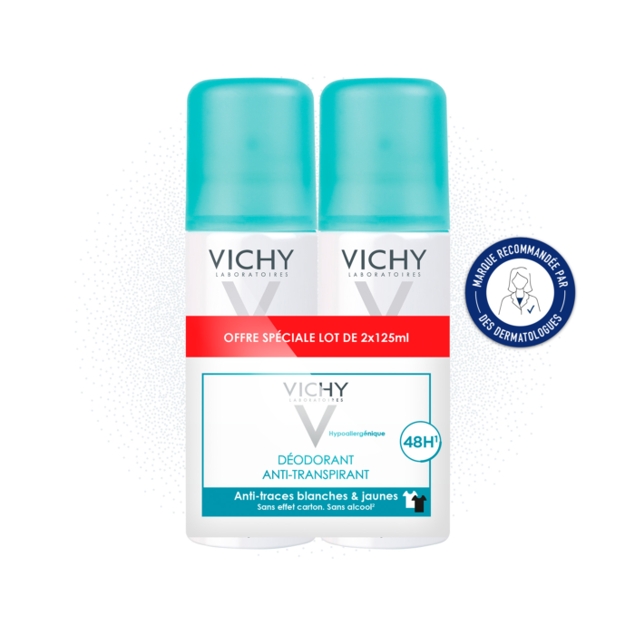 VICHY DEODORANT ANTI TRANSPIRANT 48H 2X125ML