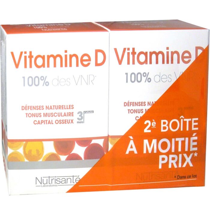 NUTRISANTE VITAMINE D LOT DE 2 X 90 COMPRIMES