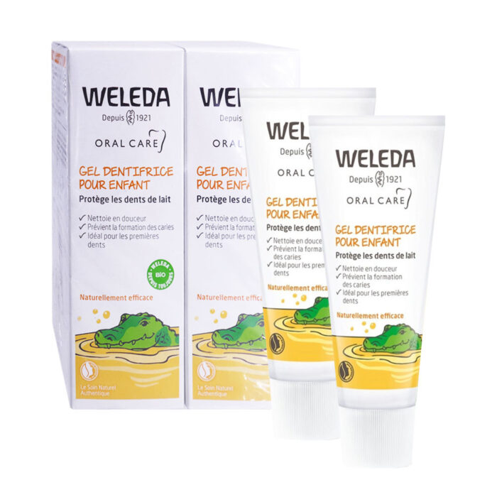 WELEDA BIO GEL DENTIFRICE POUR ENFANT LOT DE 2X50ML