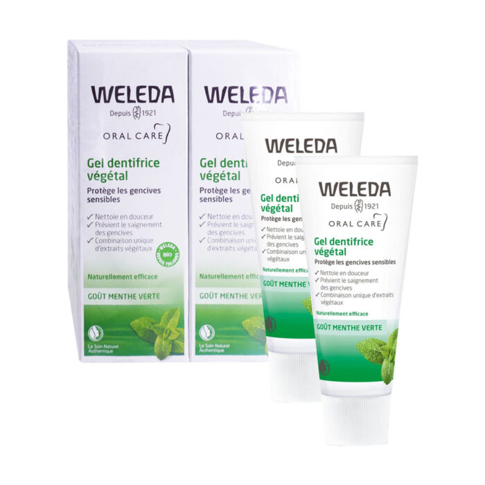 WELEDA BIO GEL DENTIFRICE VEGETAL LOT DE 2X75ML