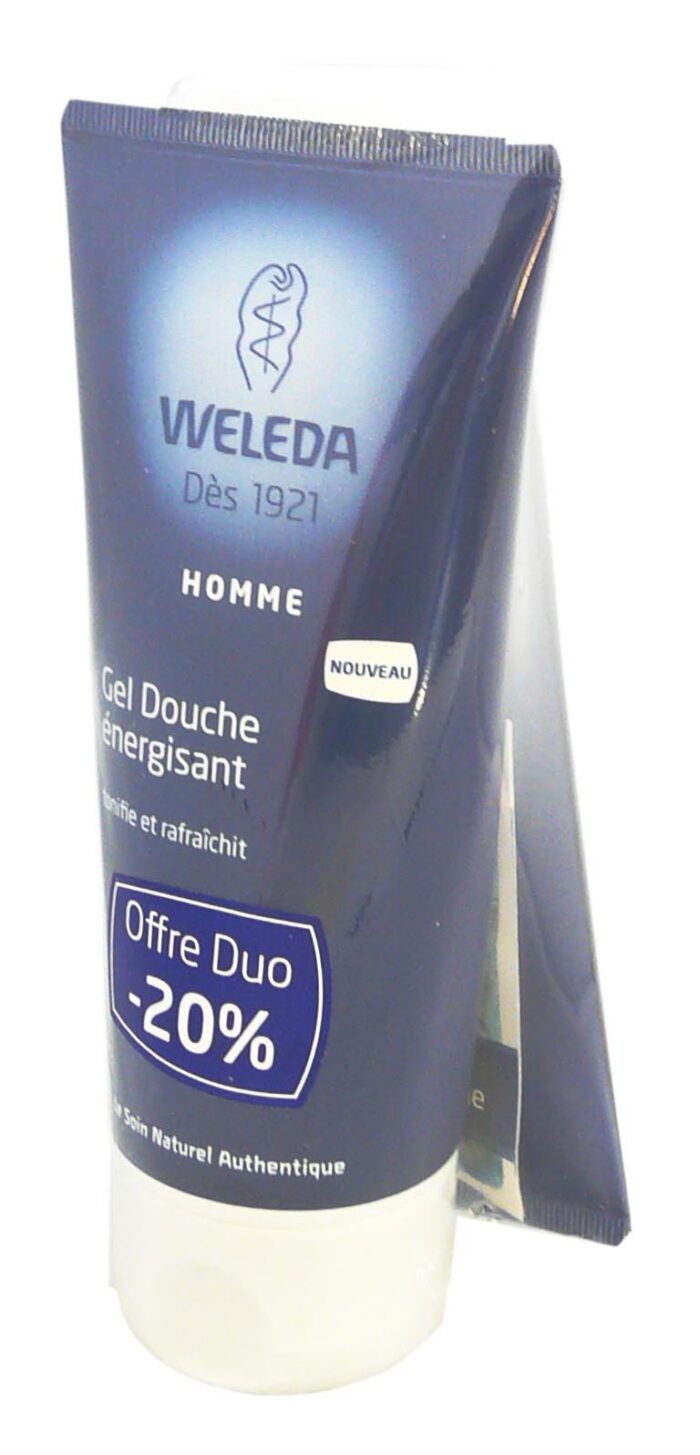 WELEDA HOMME CREME DE DOUCHE ENERGISANT LOT DE 2X200ML