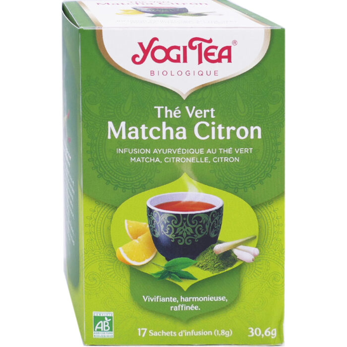 YOGI TEA THE VERT MATCHA CITRON x17 SACHETS