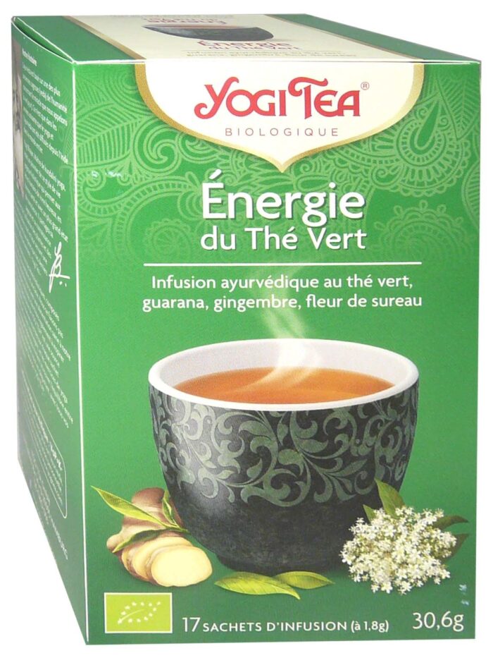 YOGI TEA INFUSION ENERGIE DU THE VERT x17 SACHETS