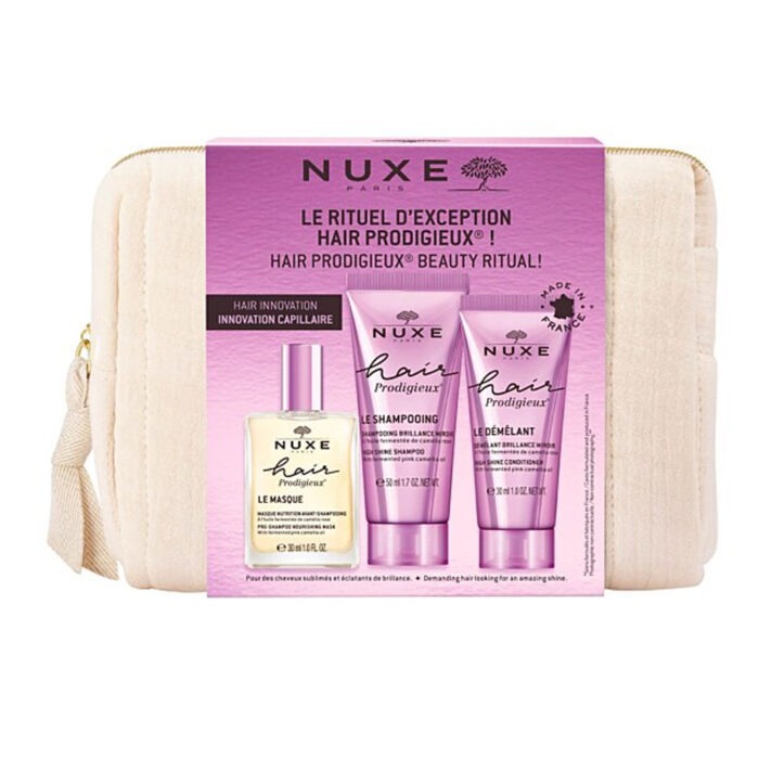 NUXE HAIR PRODIGIEUX LE RITUEL D'EXCEPTION TROUSSE + 3 SOINS