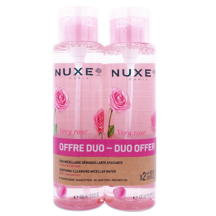 NUXE VERY ROSE EAU MICELLAIRE DÉMAQUILLANTE LOT DE 2X400ML