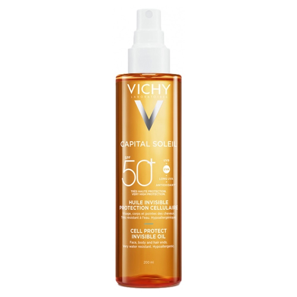 VICHY CAPITAL SOLEIL HUILE INVISIBLE SPF50+ 200ML – Image 2