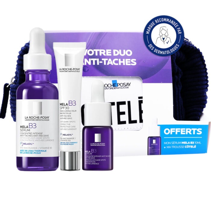 LA ROCHE POSAY MELA B3 SERUM 30ML + SOIN CORRECTEUR SPF30 40ML + SERUM 10ML OFFERT