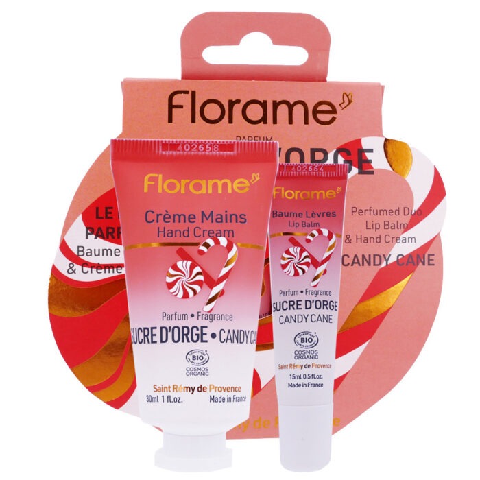 FLORAME COFFRET CRÈME MAINS + BAUME LÈVRES SUCRE D'ORGE BIO