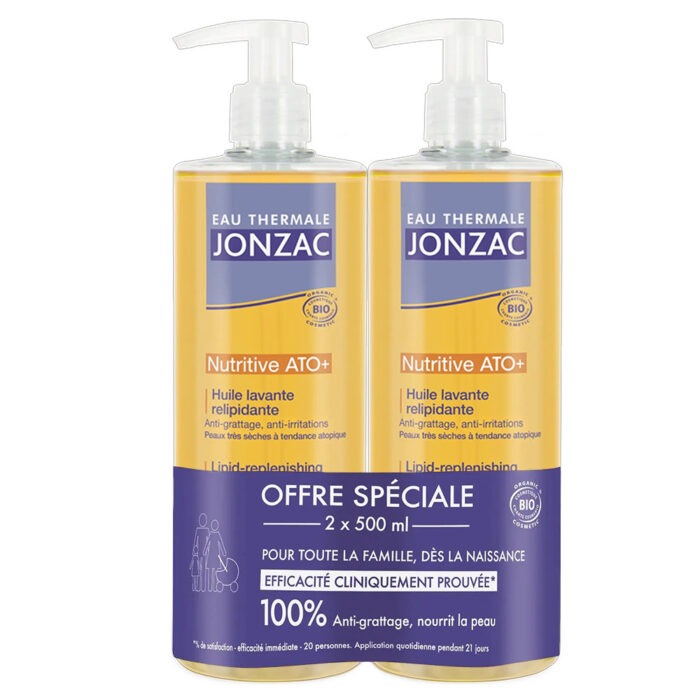 JONZAC BIO NUTRITIVE ATO+ HUILE LAVANTE RELIPIDANTE 2X500ML