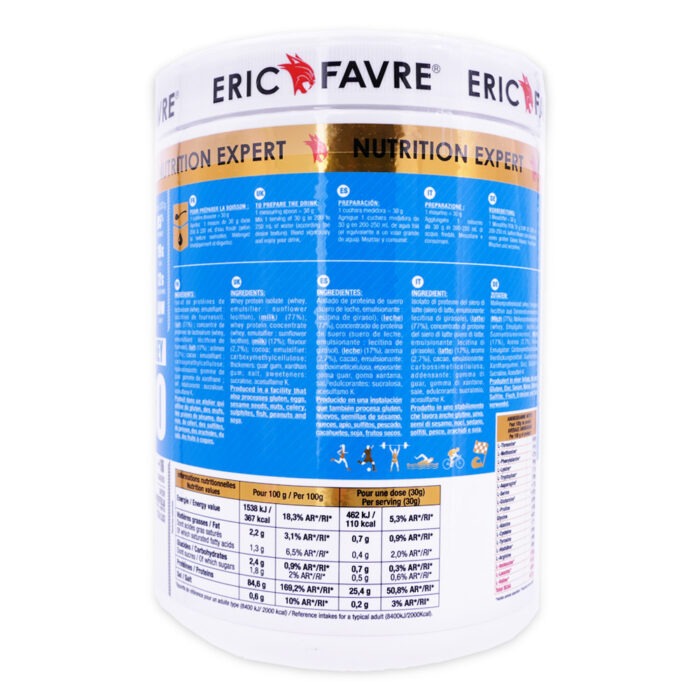 ERIC FAVRE ISO ZERO 100% WHEY SAVEUR CHOCOLAT 500G – Image 2