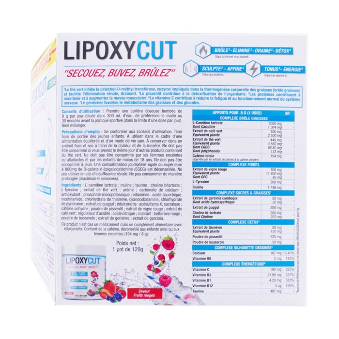 LIPOXYCUT FRUITS ROUGE 120G + CREME 150ML – Image 2