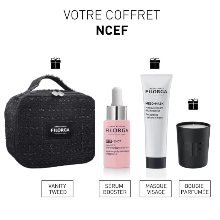 FILORGA COFFRET NCEF SHOT SERUM + MESO MASK + BOUGIE + VANITY OFFERT – Image 2