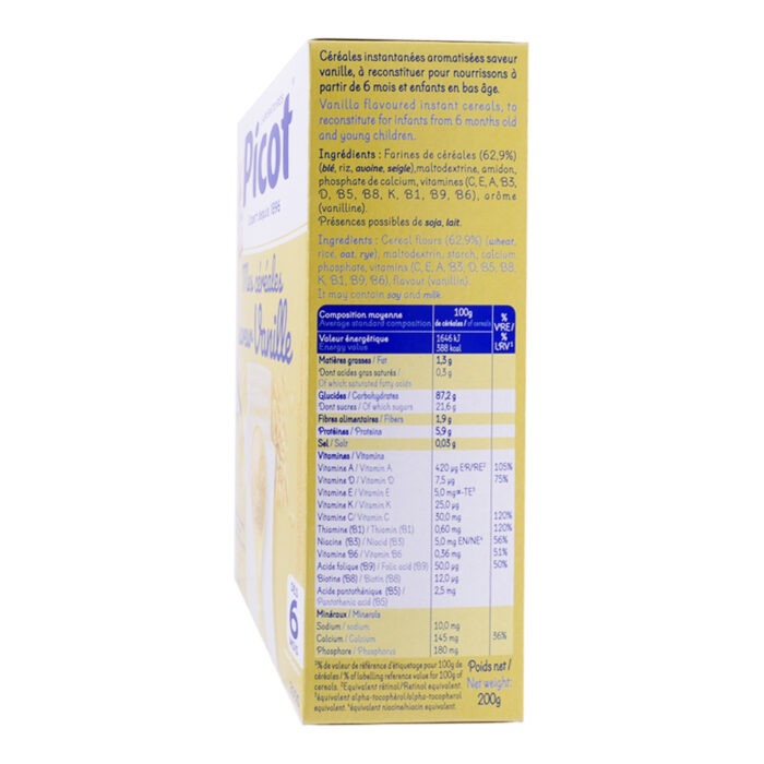 PICOT MES CEREALES DES 6 MOIS SAVEUR VANILLE 200G – Image 2