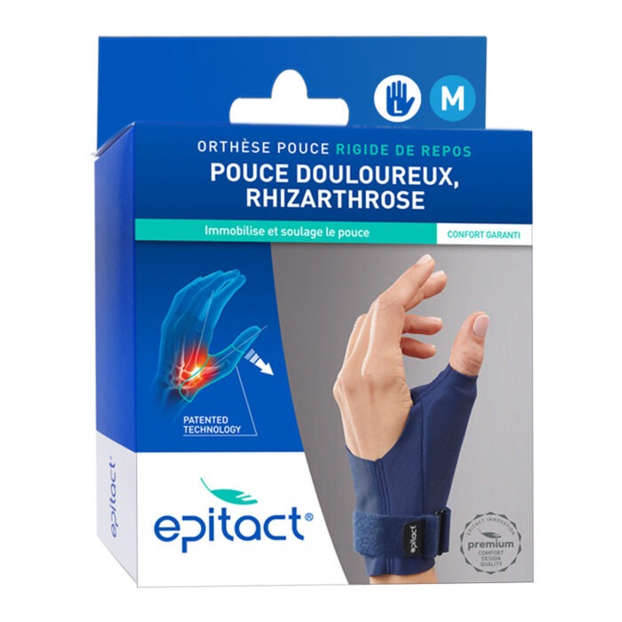 EPITACT ORTHÈSE POUCE GAUCHE RIGIDE DE REPOS TAILLE M