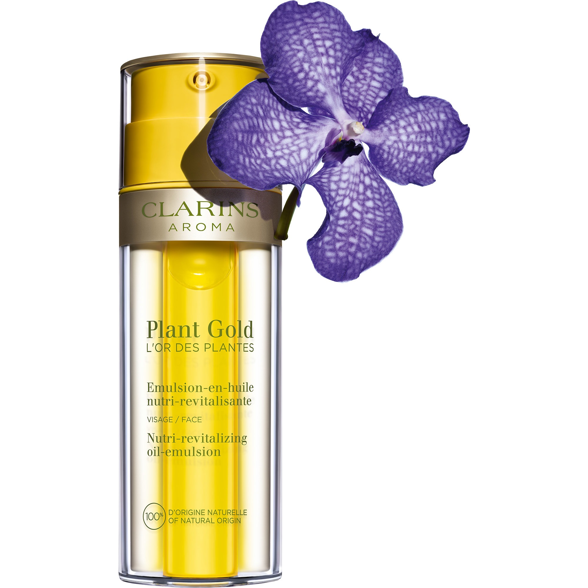 CLARINS AROMA L'OR DES PLANTES EMULSION EN HUILE MULTI REVITALISANTE 35ML – Image 3