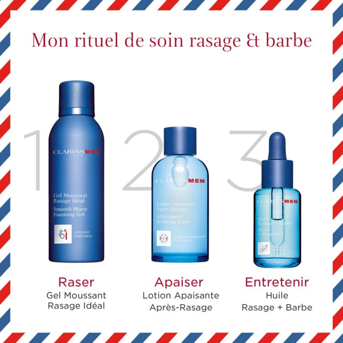 CLARINS MEN HUILE RASAGE + BARBE 30ML – Image 5