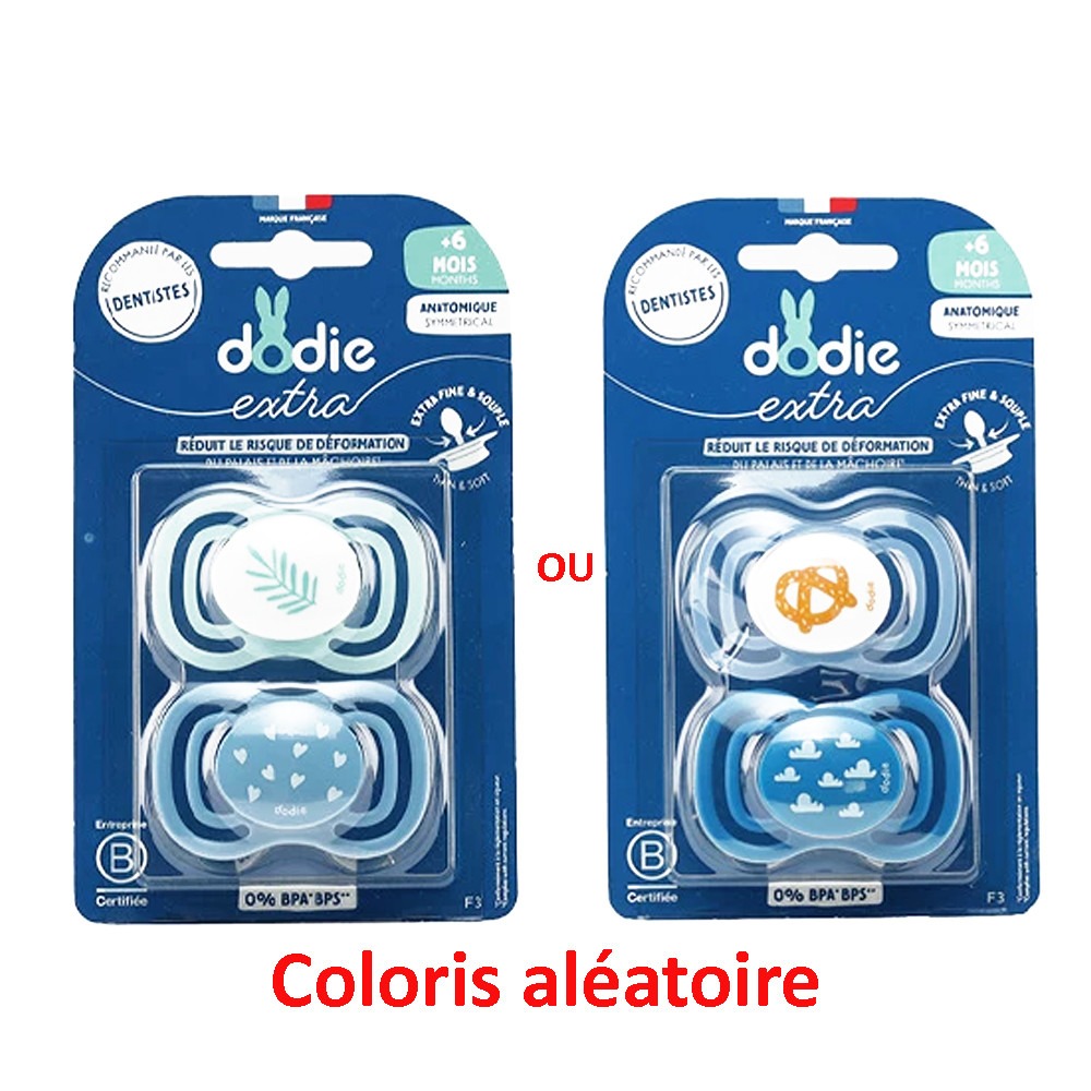 DODIE EXTRA 2 SUCETTES ANATOMIQUES 6 MOIS+ – Image 3