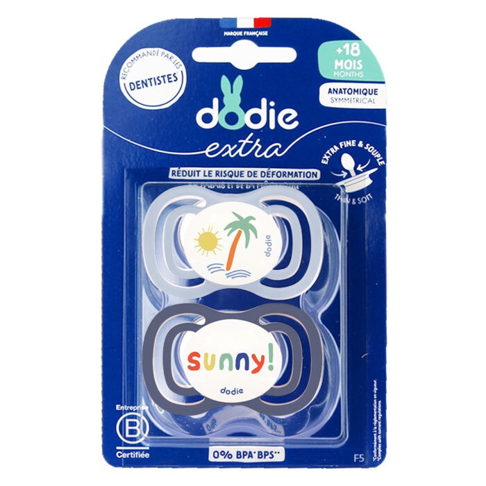 DODIE EXTRA 2 SUCETTES ANATOMIQUES 18 MOIS+ – Image 4