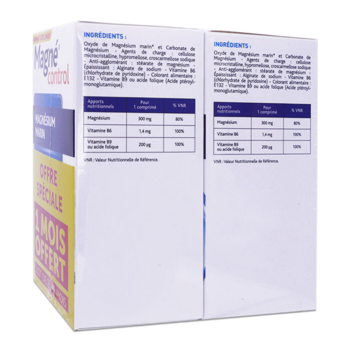 MAGNE CONTROL 2X60 COMPRIMES promo pack – Image 2