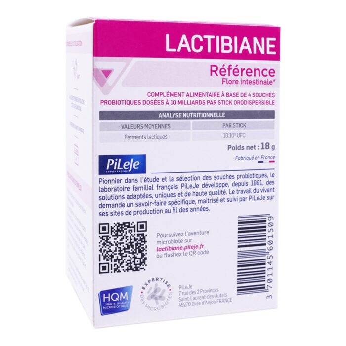 PILEJE LACTIBIANE RÉFÉRENCE 20 STICKS GOÛT ORANGE – Image 2