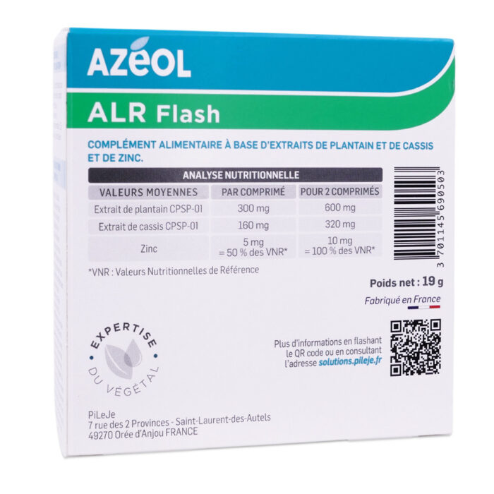 PILEJE AZÉOL ALR FLASH 30 COMPRIMÉS – Image 2