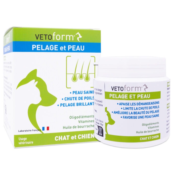 VETOFORM PELAGE & PEAU CHAT ET CHIEN 100G
