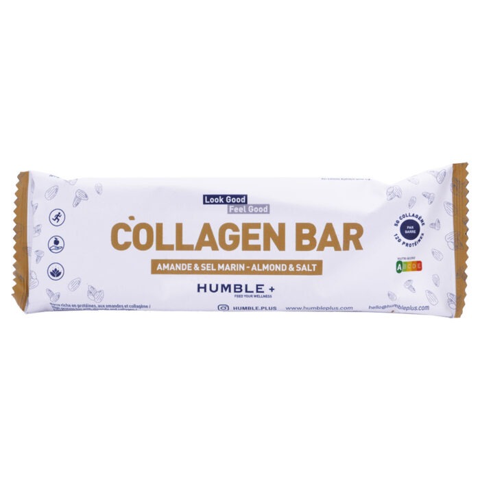 HUMBLE + COLLAGEN BAR AMANDE & SEL MARIN 45G