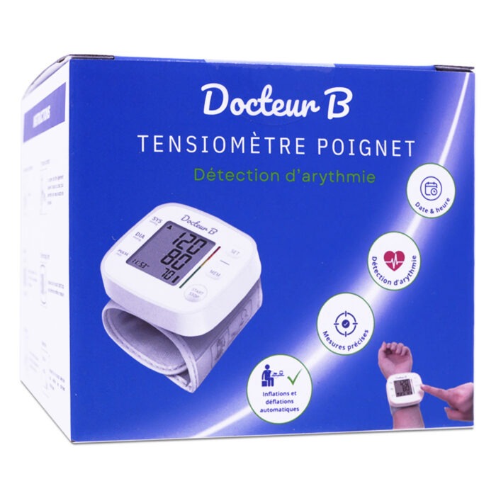 TENSIOMÈTRE POIGNET DÉTECTION ARYTHMIE DOCTEUR B