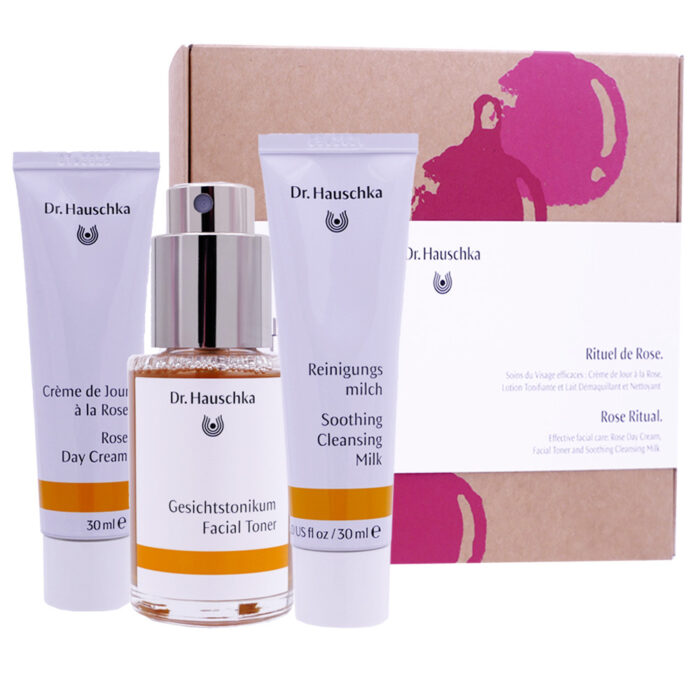 DR HAUSCHKA COFFRET RITUEL DE ROSE 3 SOINS