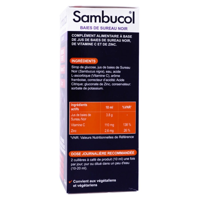 SAMBUCOL IMMUNO FORTE DÉFENSES NATURELLES 120ML – Image 2
