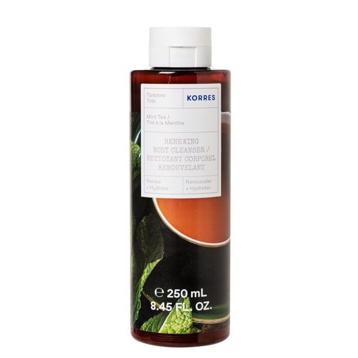 KORRES NETTOYANT CORPOREL RENOUVELANT THE A LA MENTHE 250ML