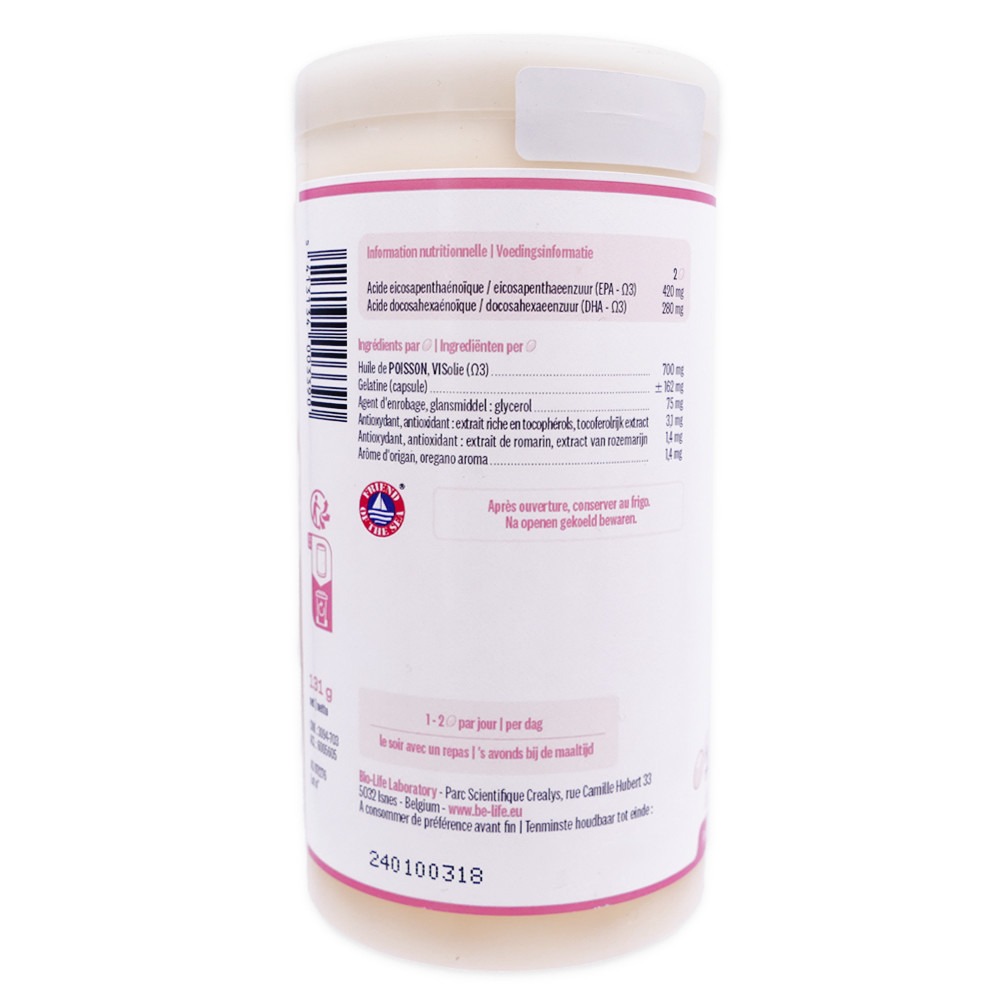 BE-LIFE OMEGA 3 MAGNUM 1400 140 CAPSULES – Image 2