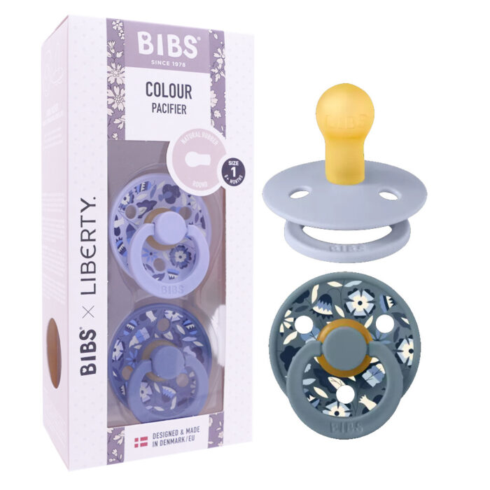BIBS COLOUR PACIFER 2 SUCETTES BOBO DUSTY BLUE MIX