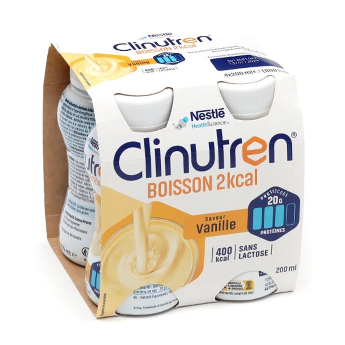 CLINUTREN BOISSON 2KCAL SAVEUR VANILLE 4X200ML !!4 max/cde!!