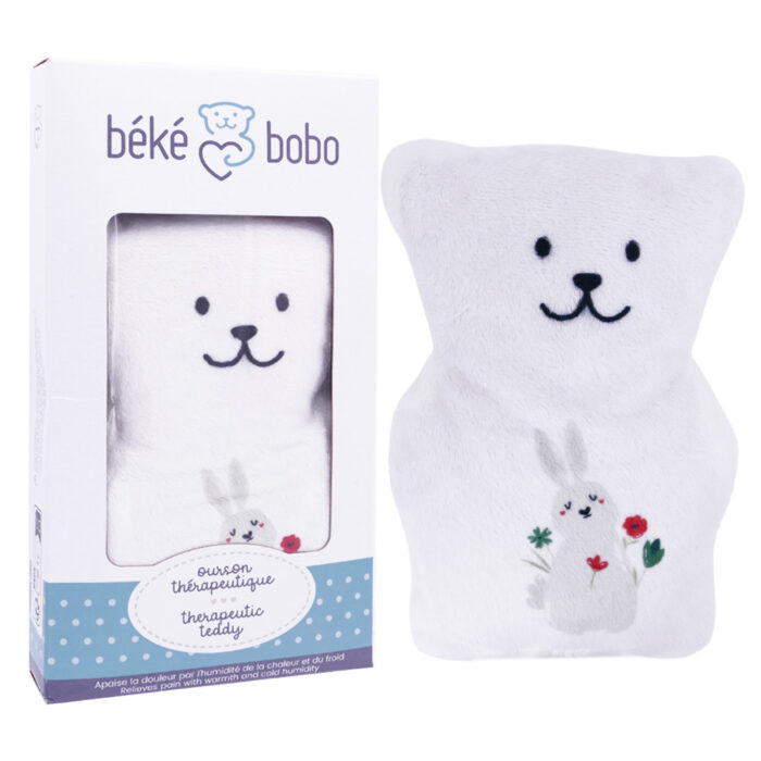 BEKE BOBO OURSON THERAPEUTIQUE LAPIN COQUELICOT
