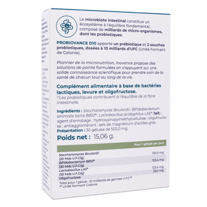 YSONUT INOVANCE PROBIOVANCE D10 30 GÉLULES – Image 2